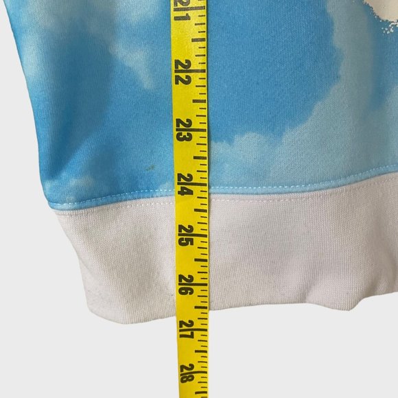 Rocawear Praying Skeleton Crewneck Mens Medium White Graphic Pullover Sweatshirt - Picture 12 of 12